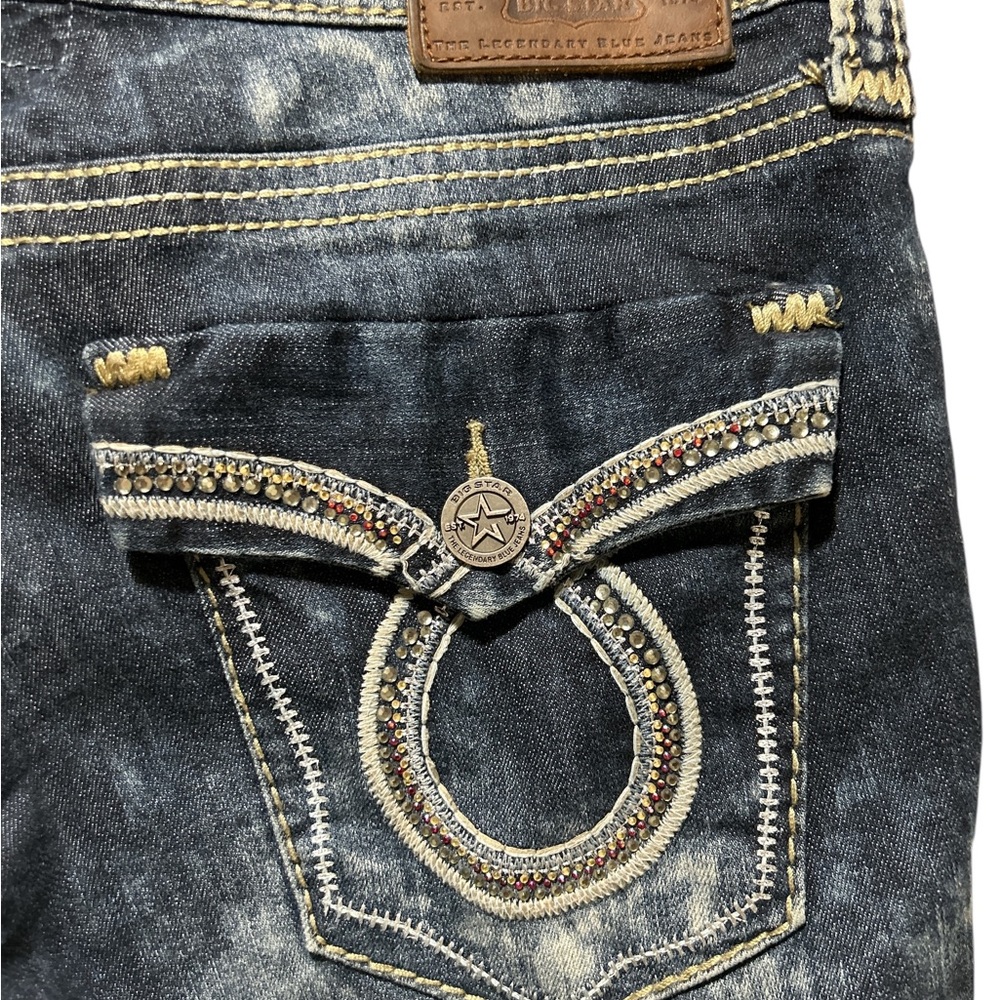 BIG STAR Sweet Skinny acid wash women’s size 30 denim jeans - Picture 4 of 8